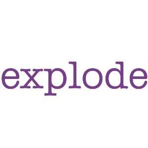  explode Giant Word Wall Sticker: Home & Kitchen