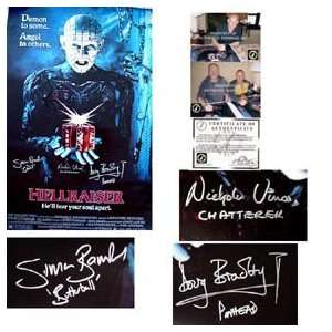  HELLRAISER Cast Autographed Signed Poster & PROOF 