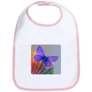  Baby Bib Petal Pink Xerces Purple Butterfly: Everything 