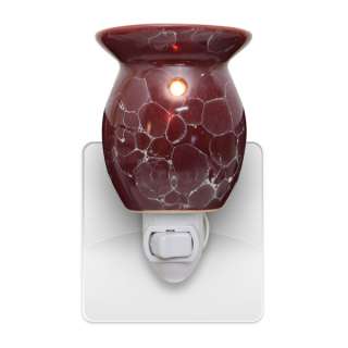Brand New Red Marble Tart / Oil Fragrance Scent Plug In Warmer and 