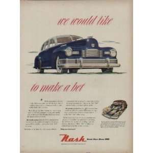  we would like to make a bet  1948 Nash Ad, A3242 