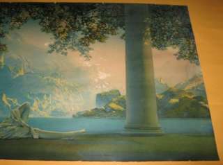 Large Vintage 1930s Maxfield Parrish DAYBREAK Print  