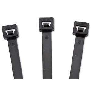  24 175 lb. Black UV Stabilized Nylon Cable Ties: Home 