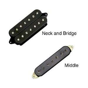   DP701 Blaze Middle 7 String Pickup (Black) Musical Instruments