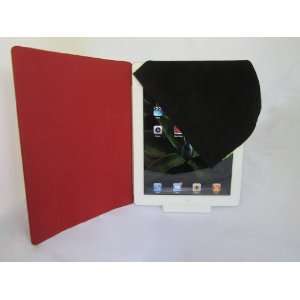  iHide Suede Leather Touch Screen Cloth   Ruby Red Cell 