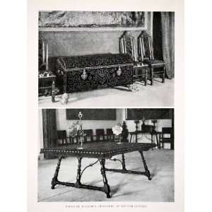  1925 Print Chest Dinning Table Chair Renaissance Palma 
