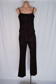 GUESS STRETCH SEXY SKINNY PANT SUIT WOMEN SZ 28/M WINE  