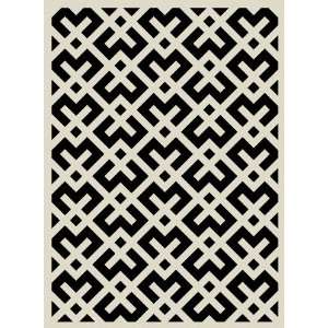Safavieh CY6915 216 7R Courtyard Collection Black and Beige Indoor 