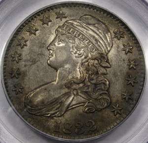 1832 O 118 Capped Bust Half PCGS AU 53 Sm. Letters, Laced Lips Variety 