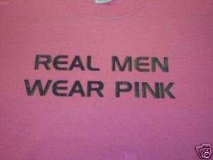 Real Men Wear Pink YOUTH Shirt Breast Cancer or Cute T  