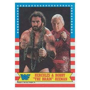  1987 WWF Topps Wrestling Stars Trading Card #9 : Hercules 