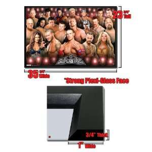  Framed WWE Stars Poster 1216
