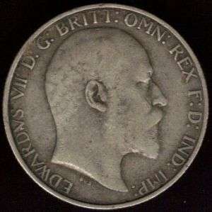 Great Britain silver Florin Edward VII 1903 Fine  