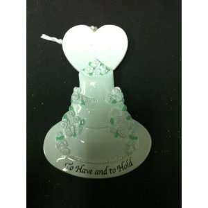  8179 Wedding Cake Personalized Christmas Ornament: Home 