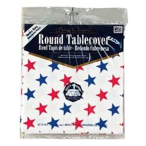    Patriotic Round Plastic Table Covers   82 Inch: Everything Else