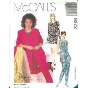 McCalls Sewing Pattern 8272 Misses Unlined Jacket or Vest, Pull on 