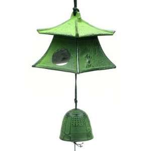  New Green Lantern Wind Chime Made In Japan: Patio, Lawn 