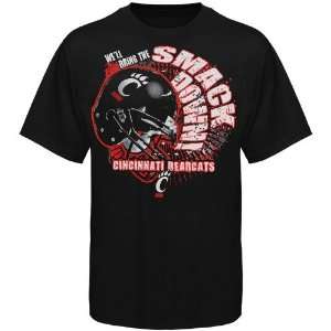   Cincinnati Bearcats Black Smack Down T shirt: Sports & Outdoors