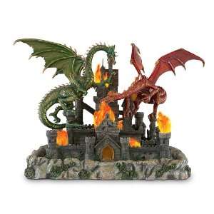  Dragons Siege Collectible Red And Green Dragon Figurine 