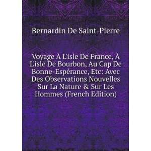  & Sur Les Hommes (French Edition) Bernardin De Saint Pierre Books
