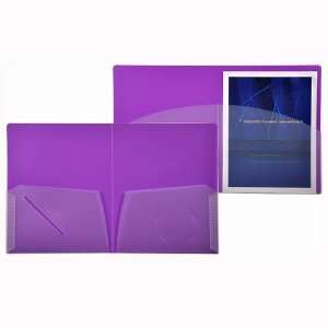  Lion Office 91300LP Fun Color 4 Pocket Portfolio, Letter 