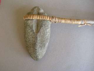 Stone headed war tomahawk from Cass Lake, Minnesota  