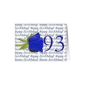  93rd Happy Birthday Blue Rose Card: Toys & Games