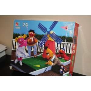  Bert, Ernie, Betty Lou, and Elmo Playing Mini Golf Sesame 