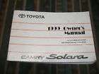 1999 TOYOTA CAMRY OWNERS MANUAL BOOKLET