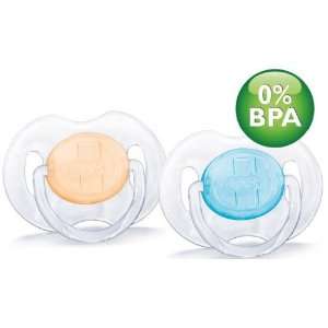  AVENT 2 Pack Translucent Infant Pacifiers 0 3M Baby
