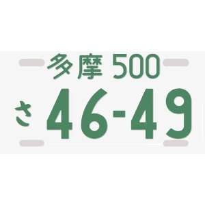  Japanese JDM License Plate: Automotive