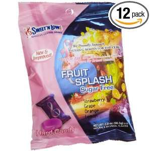 Sweet N Low Candy, Fruit Splash Assorted Flavors, Sugar Free, 2 Ounce 