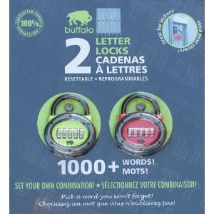  Resettable Letter Combination Lock   Set Your Own Trilingual Word 