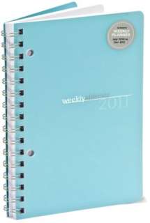   2011 Weekly Planner 5x8 Turquoise Engagement Calendar by Silver Lining