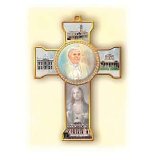  Pope Benedict XVI Wall Cross   8.25 (SFI CX52PB): Home 