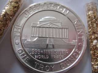   COIN 1974 RARE JEFFERSON MINT WORLD TRADE+GOLD 2012 $ CRASH INS  