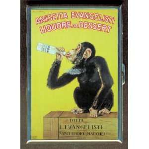 KL VINTAGE MONKEY LIQUOR BOOZE ID CREDIT CARD WALLET CIGARETTE CASE 