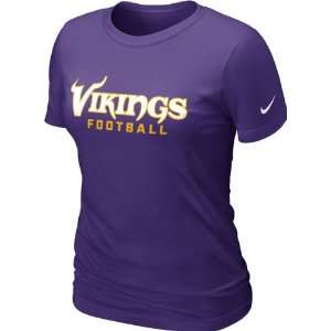  Minnesota Vikings Womens Purple Nike Team Pride T Shirt 