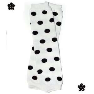   11) black polka dots baby girl leg warmers by My Little Legs: Baby