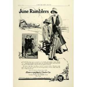  1923 Ad Abercrombie & Fitch June Ramblers Clothing Vintage 