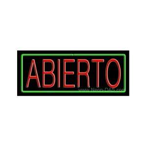  Abierto Open Outdoor Neon Sign 13 x 32
