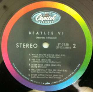 The Beatles VI Lp 1965 VG+ vinyl ST 2358 Riaa #2  