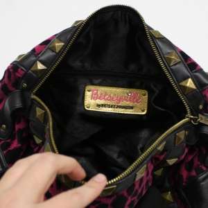 Betsey Johnson Pink & Black Large Handbag!  