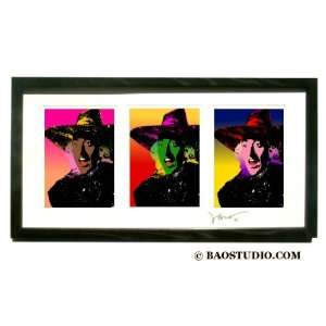 3x Wicked Witch Wizard of Oz   Framed Pop Art By Jbao (Signed Dated 