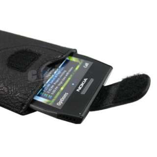 New Leather Case Pouch + LCD Film For NOKIA X7 00 X7 f  