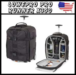LOWEPRO PRO RUNNER X350 AW ALL WEATHER BLACK BACKPACK NEW 056035361463 