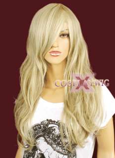 New Blonde 21 Long Wavy Cosplay Wig X030  