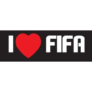  I Heart Fifa Sticker Decal. White and Red: Everything Else