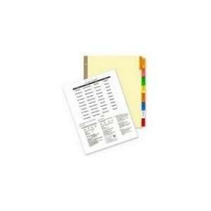    44908   HiTech Deluxe Ring Book Index Divider: Office Products
