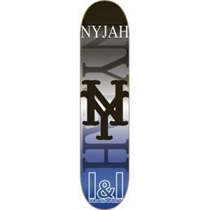  I&I Nyjah Roots Skateboard Deck   7.75 Blue Sports 